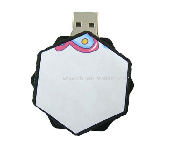 Gire o disco Flash USB