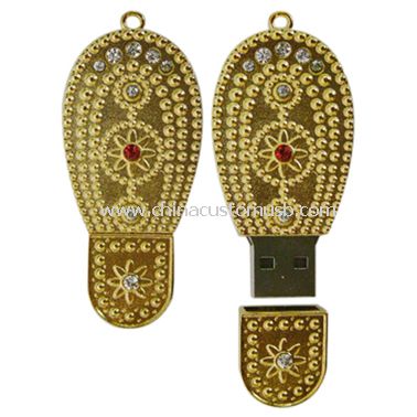 Forme de chaussure Diamond USB Disk