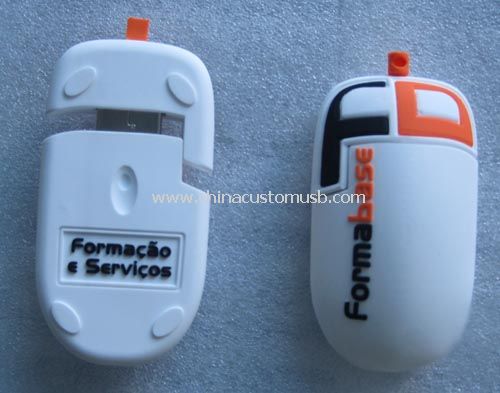 Forma de PVC Mouse USB disc