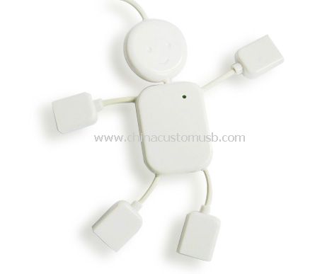 Homem da forma 4 portas USB Hub