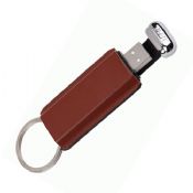 Leather flash drive with keyring business style images