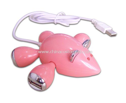 4 port mouse shaped USB Hub