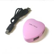 4 port heart-shaped USB Hub images