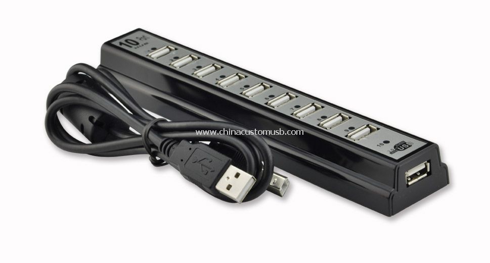 USB Hub şeklinde 10 bağlantı noktası sockt