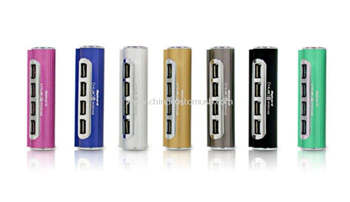 4 porters cylinderical USB-Hub
