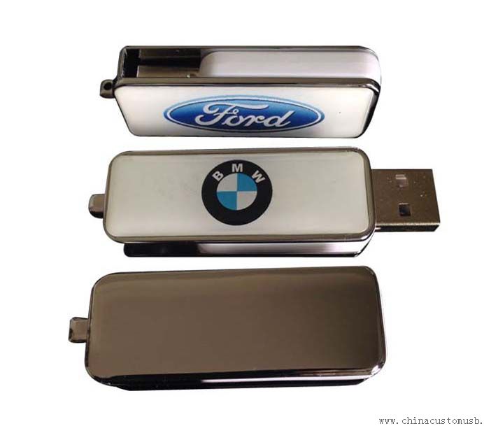 Металеві 8 ГБ USB диск з логотипом