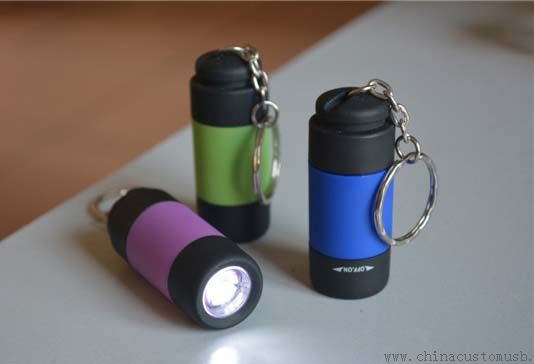 Мини-брелок USB флэш-накопитель с фонариком