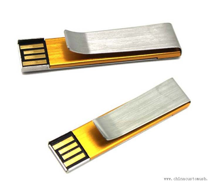 Mini kovová spona USB Disk