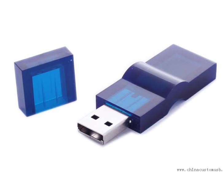 Plastik durumda USB birden parlamak yuvarlak yüzey