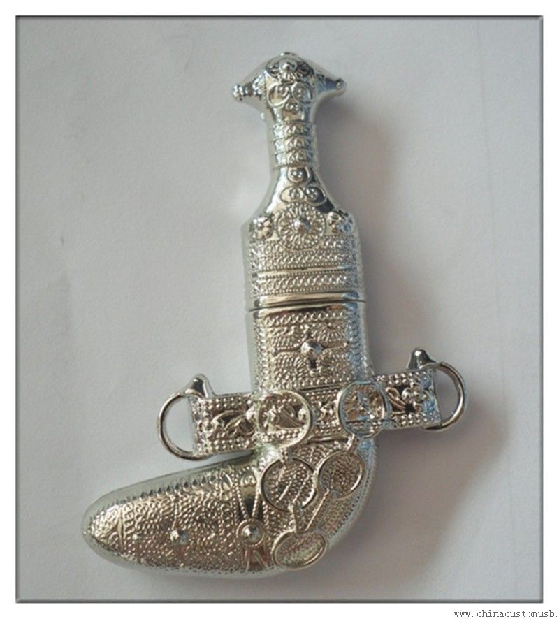 Dagger shaped metal usb flash drive