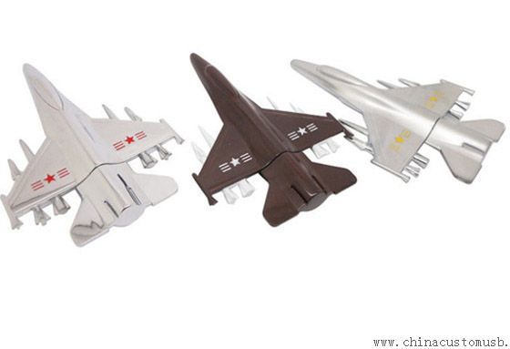 Metal fighter plane shape usb flash drive