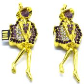 Diamante senhora forma mini usb flash drives images