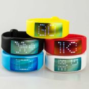 Silicone bracelet led watch usb flash drive images