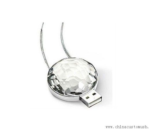 Luxus Crystal gyémánt USB villanás korong