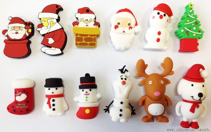 Toutes sortes de Noël cadeaux usb flash drive 2 Go 4 Go 8 Go