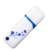 Lecteur flash usb bleu blanc porcelaine chinoise images