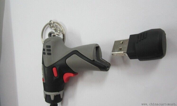 Electric Drill PVC USB Flash Stick