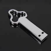 Stainless Steel Flower Shape USB Flash Drive images