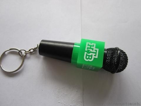 Микрофон дизайн Мягкий ПВХ USB флэш-накопитель