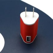 Mobile phone charger with 2 ports of usb images