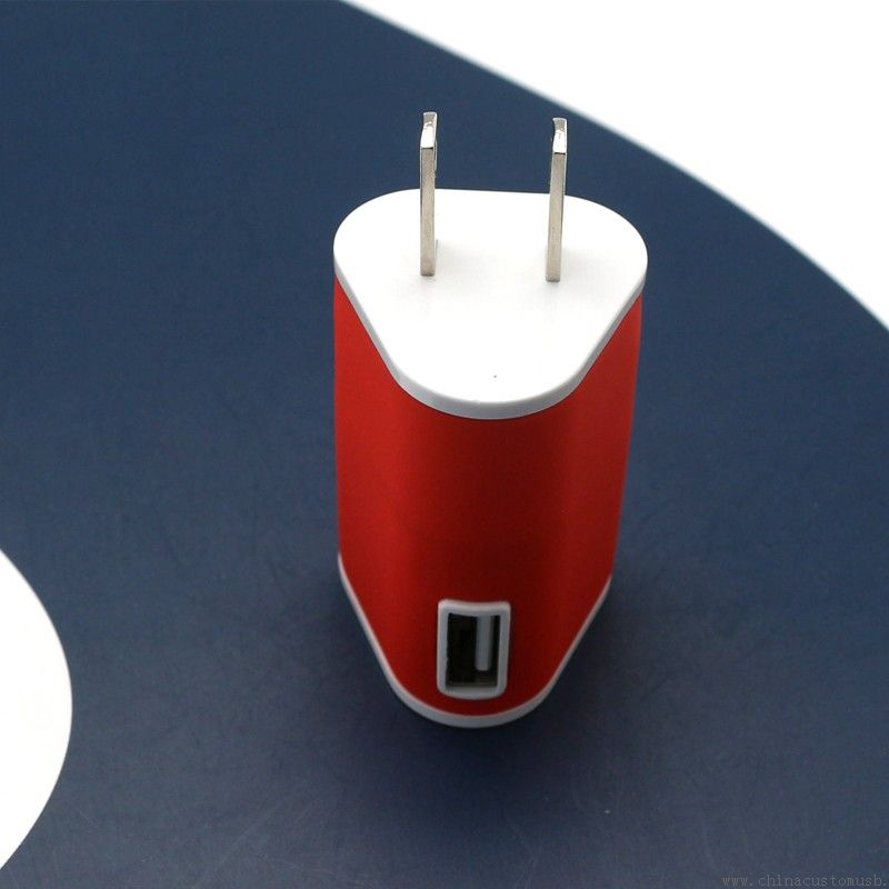 Mobile phone charger with 2 ports of usb