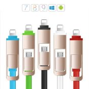 Fashion PU Leather usb cable for samsung/andriod charging and sync data images
