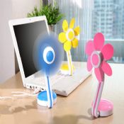 Aroma Function LED Night Light Desk Fan images