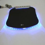 LED Light Lighted Mouse Pad with 4 Ports High Speed USB 2.0 Hub images