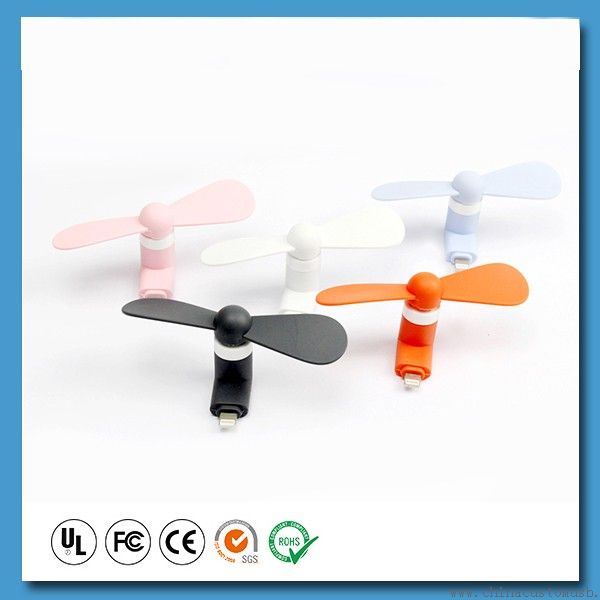 Mini mobiltelefon USB Fan Portable Hand Fan for I6