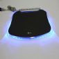 LED Light Lighted Mouse Pad with 4 Ports High Speed USB 2.0 Hub small picture