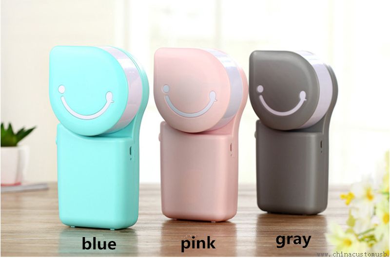 Hand Held USB et batterie Rechargeable Air conditionné ventilateur