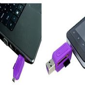 TF T-Flash-minne mobila Universal Micro USB OTG-kortläsare för telefon & PC tabletter images
