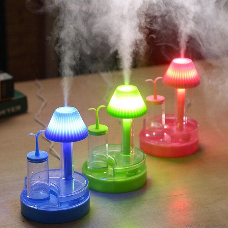 250ml LED USB natt lys Mini Spray luftfukter