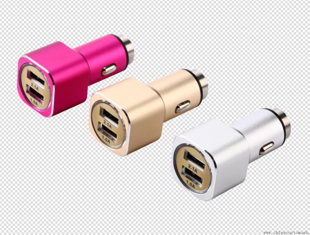Barevné Micro auto USB nabíječka