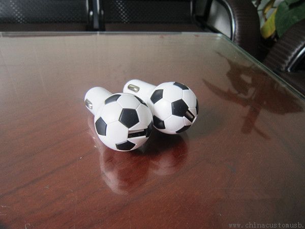 Alta qualidade futebol carro carregador Usb