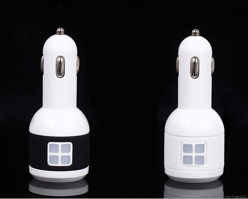 Luz LED para usb cargador de coche de doble puerto