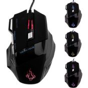 5500 DPI 7 botão LED óptico USB com fio Gaming Mouse mouses images