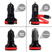 5v 2.1a mobile phone car charger with cable images