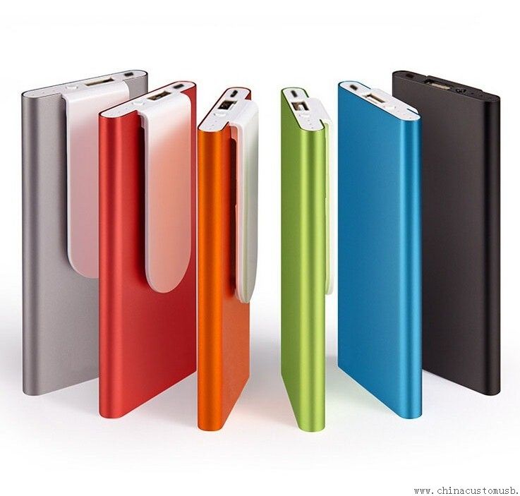 Slim klip portable power bank 3000mah