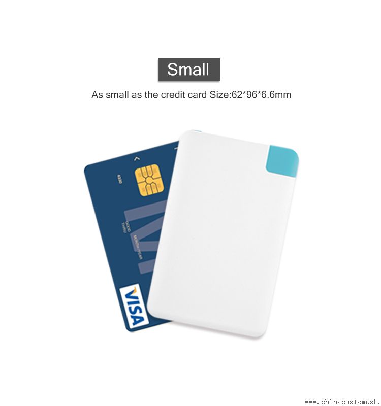 Banco de potência ultral bolso Slim 2600mAh