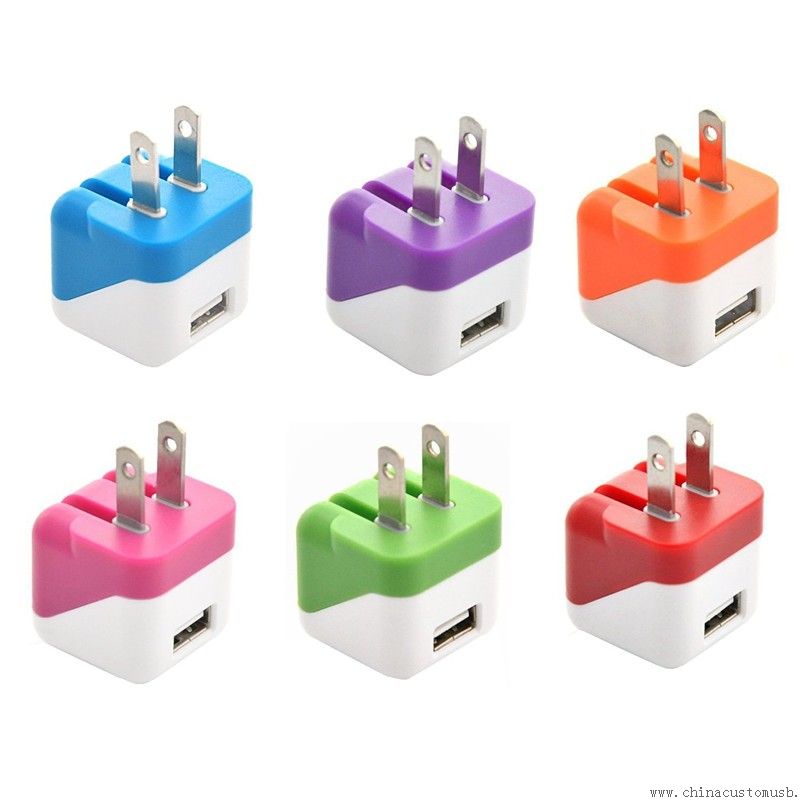 Compact Folding Down Single USB Wall Charger