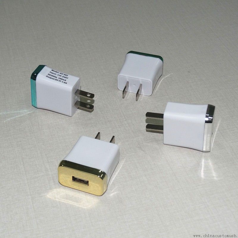 Carregadores de viagem USB único 1A