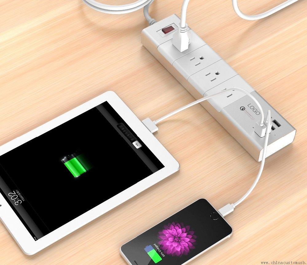 Desktop USB power socket