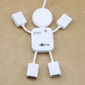 Lovely White Human Shape 2.0 4 port usb hub images