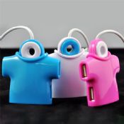 Men T-shirt mini usb hub ABS high quality Pink blue white images