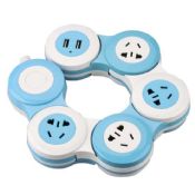 Power Strip with Surge Protector and Protective Door USB Outlets images