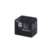 Adaptador de viagem universal com 2 saídas USB images
