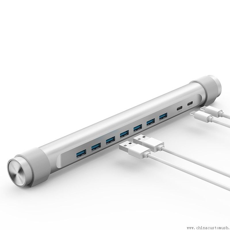 Mini 7 Port Usb 3.0 Typ-c-Hub Stand PD Kühlfunktion USB-C Adapter USB-HUB