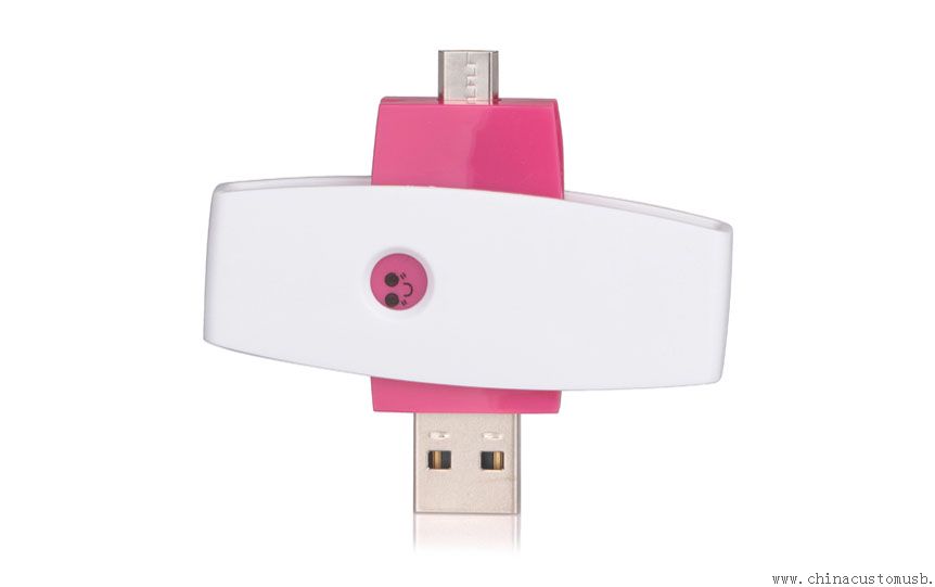 Plástico giratório USB Flash Disk