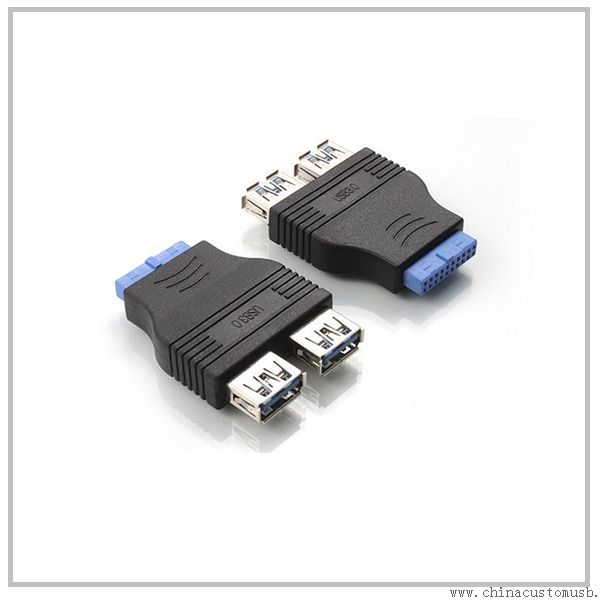 2 porty USB 3.0 A samice na základní desku 20Pin adaptér